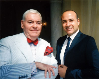 Restaurant Manager Daniele Gulizia with Francis Bown at Belmond Hotel Caruso, Ravello, Italy | Bown's Best